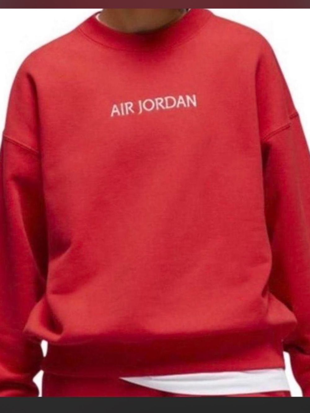 Jordan Red Crewneck Sweatshirt